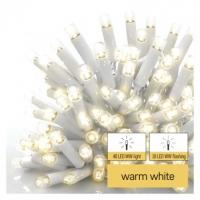 Profi LED povez. veriga utripajoča bela – ledene sveče, 3 m, zun., topla bela
