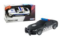 Policijski avtomobil z zvokom in lučmi, 17 cm, Unikatoy